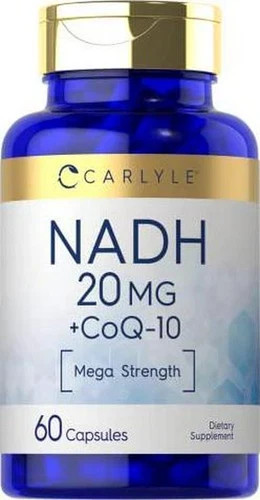 NADH Coq10 Supplement | 20Mg | 60 Capsules | Mega Strength | Non-Gmo, Gluten …