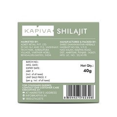 Kapiva Himalayan 100% Pure Shilajit Resin 40g – Performance Booster,160 Servings
