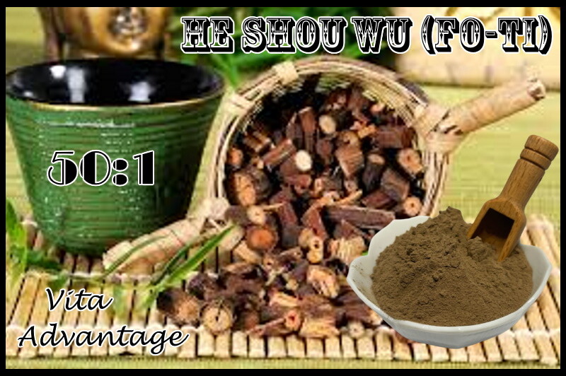 100% Pure & Organic HE SHOU WU (FoTi) High Potency 50:1 extract powder 50g