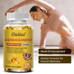 Ashwagandh High Strength 3000MG Contains 5 Natural Ingredients 30/60/120Capsules