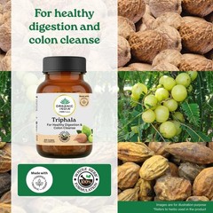 Organic India Triphala 60 Capsules Ayurvedic Digestive Gut Health Herbal 5 Pack
