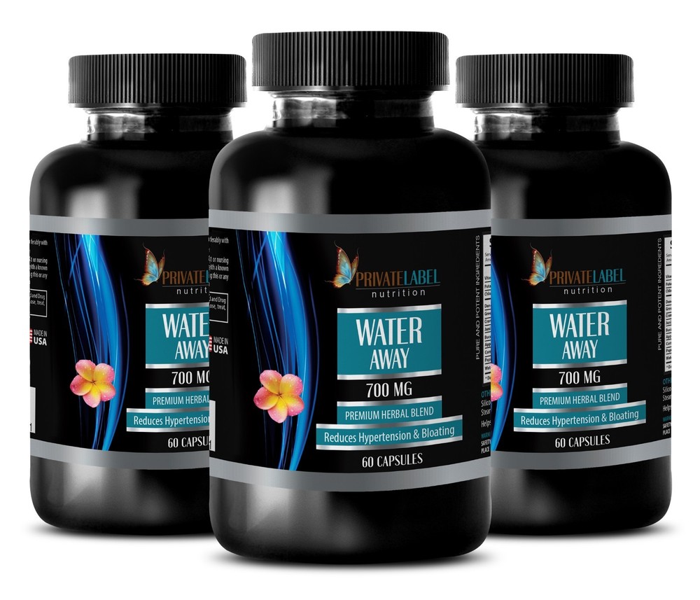 Diuretic WATER PILL High Blood Pressure Urinary Tract Bladder Kidneys 3 Bottles