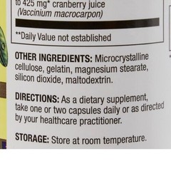 Optimum Cranberry Juice Extract 425mg Supplement Urinary Health Capsules 100ct