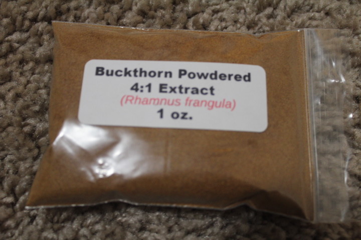1 oz. Buckthorn Powdered 4:1 Extract (Rhamnus frangula)