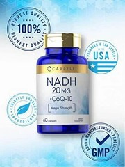 NADH Coq10 Supplement | 20Mg | 60 Capsules | Mega Strength | Non-Gmo, Gluten …