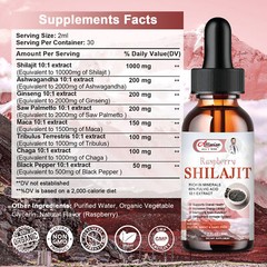 2 fl oz Organic Himalayan Shilajit Natural Pure Extremely Potent, Fulvic Acid US
