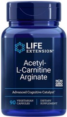 ACETYL-L-CARNITINE ARGINATE CELL BRAIN HEALTH 90 Caps 620mg LIFE EXTENSION