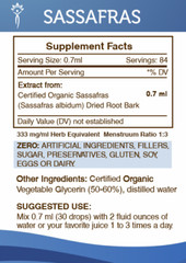 Secrets Of The Tribe Sassafras Tincture Alcohol-FREE