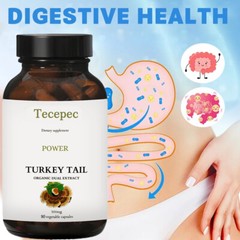 Turkey Tail Capsules 500mg Supports Digestion,Immunity,Gut Health 90 Capsules