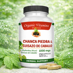 Chanca Piedra & Horsetail 1000mg 3 Bottles Kidney 120 Guisazo de Caballo Detox