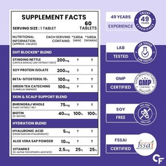Carbamide Forte DHT Blocker with Biotin Tablets for Hair growth Scalp & Skin Hea