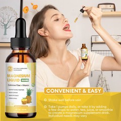 Premium Magnesium Liquid Drops,Magnesium Glycinate,Improve Sleep Anxiety Relief
