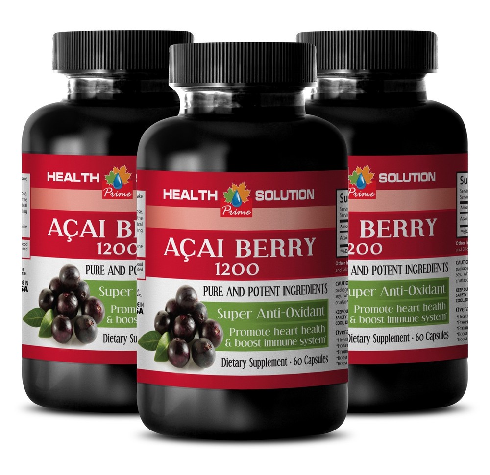 Boost Sex Drive Supplements – Acai Berry Extract 1200mg – Acai Fruit Capsule 3B