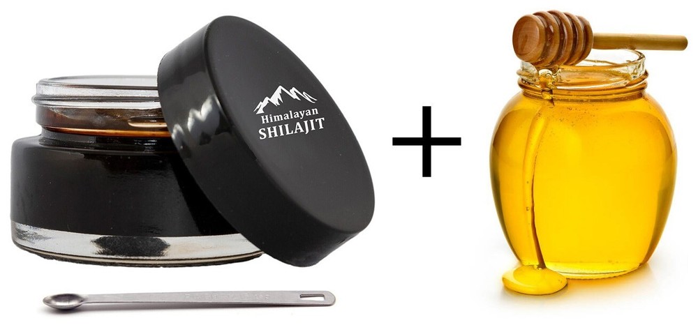 Pure 100% Himalayan Shilajit Resin + Honey, Organic, Potent, Fulvic Acid