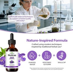 60ML Skullcap Herb Oil – Skullcap Supplement for Mood Support – Relaxing Liquid