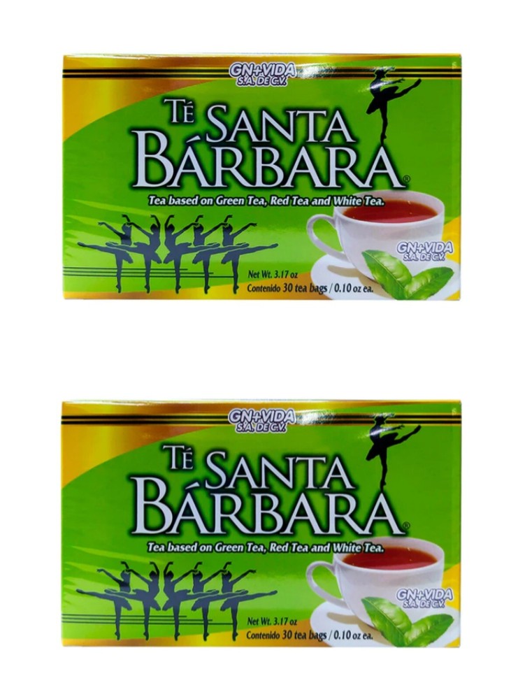 2 TE Santa Barbara Te Verde 60 Sobres/green tea Exp 2026 Up