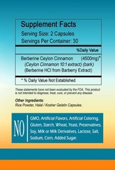 Berberine Ceylon Cinnamon Complex Capsules 2000 mg Per Serving – Best Quality
