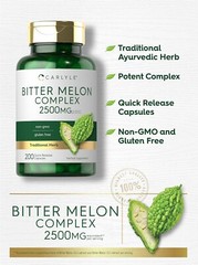 Bitter Melon Capsules | 2500mg | 200 Count | Non-GMO & Gluten Free | by Carlyle