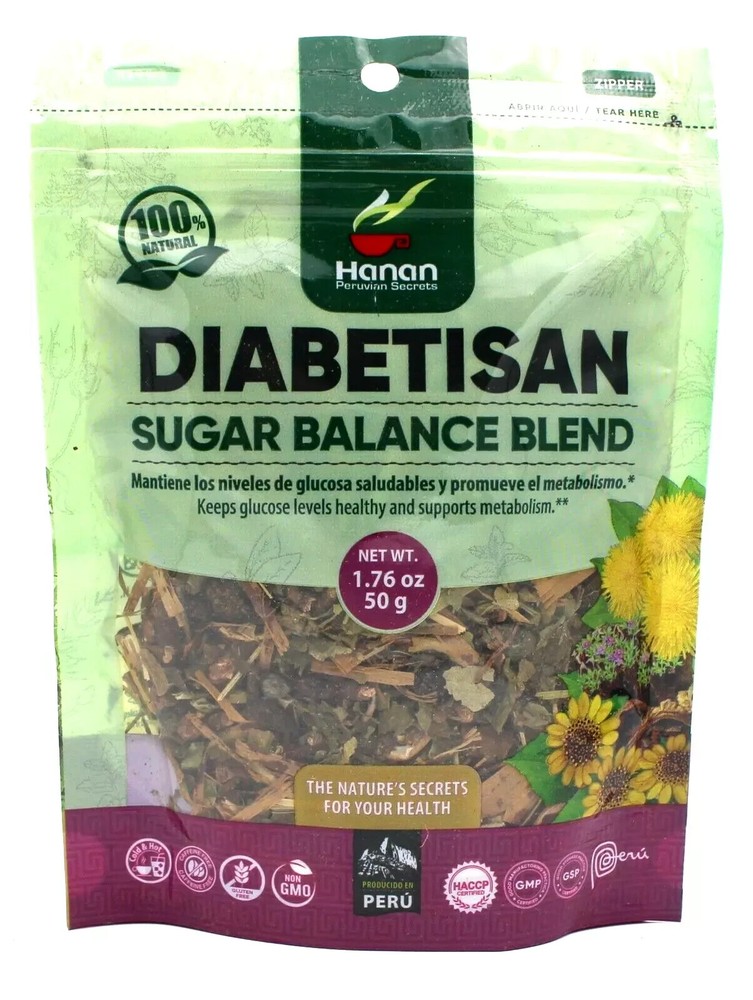 Hanan Peruvian Secrets Diabetisan Herbal Tea – 100% Natural Sugar Balance (50g)