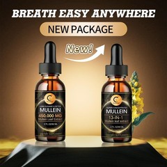 2Pack Mullein Drops for Lungs – Lung Detox for Respiratory Health Lung Cleanse