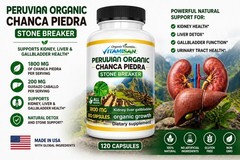 360 Capsules Chanca Piedra Stone Breaker Kidney Stones Dissolver Supplement Peru