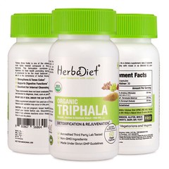 Organic TRIPHALA Capsules STRONG Effective Digestive Support Colon Cleanse Detox