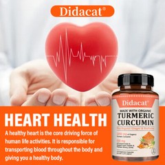 Curcumin Capsules – Supports Bone, Joint and Heart Health, 30/60/120 Capsules