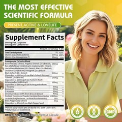 Herbal Menopause Supplement for Women 120 Capsules for Night Sweats Hot Flashes
