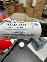 Organic Wild Yam Root Roll-On Oil 10ml, Vegan, Fast-Absorbing, Unscented, Herbal