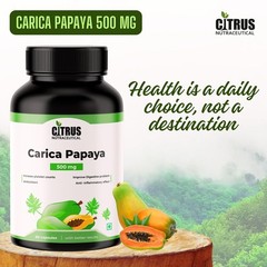 Citrus Nutraceutical Carica Papaya Capsules, 60 Capsules