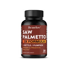 Saw Palmetto 3x Formula Capsules,Balance Urinary & Prostate Function Health