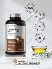 Keto MCT Oil Capsules 3600Mg | 300 Softgels | Coconut Oil Pills | Non-Gmo and Gl