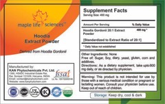 Hoodia Gordonii 20:1 Extract Powder Suppresses Appetiie & Boosts energy level