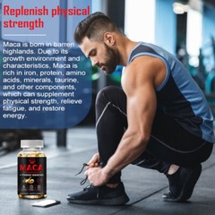 Maca Root Capsules Organic | Hormone Balance & Stamina Booster for Men/Women 120
