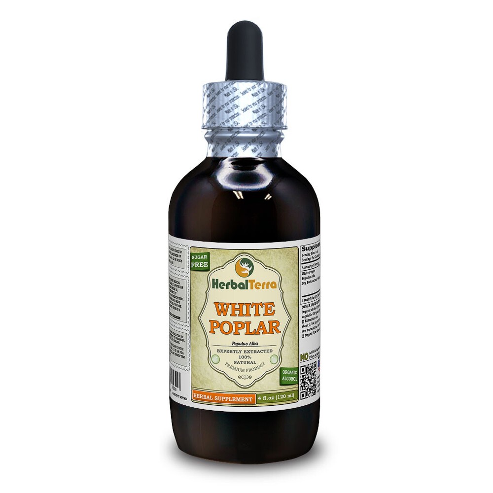 White Poplar (Populus Alba) Tincture Dried Bark Liquid Extract