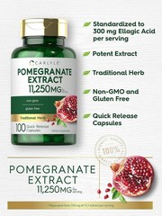 Pomegranate Extract Capsules | 11,250 mg | 100 Count | Non-GMO | by Carlyle
