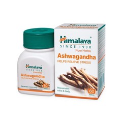 Himalaya Ashwagandha Ashvagandha General Wellness (4 box X 60 TABS) FREE SHIP