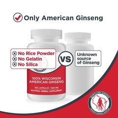 Dairyland American Ginseng Capsules 75 ct 2000 mg – Concentrated Wisconsin Gi…