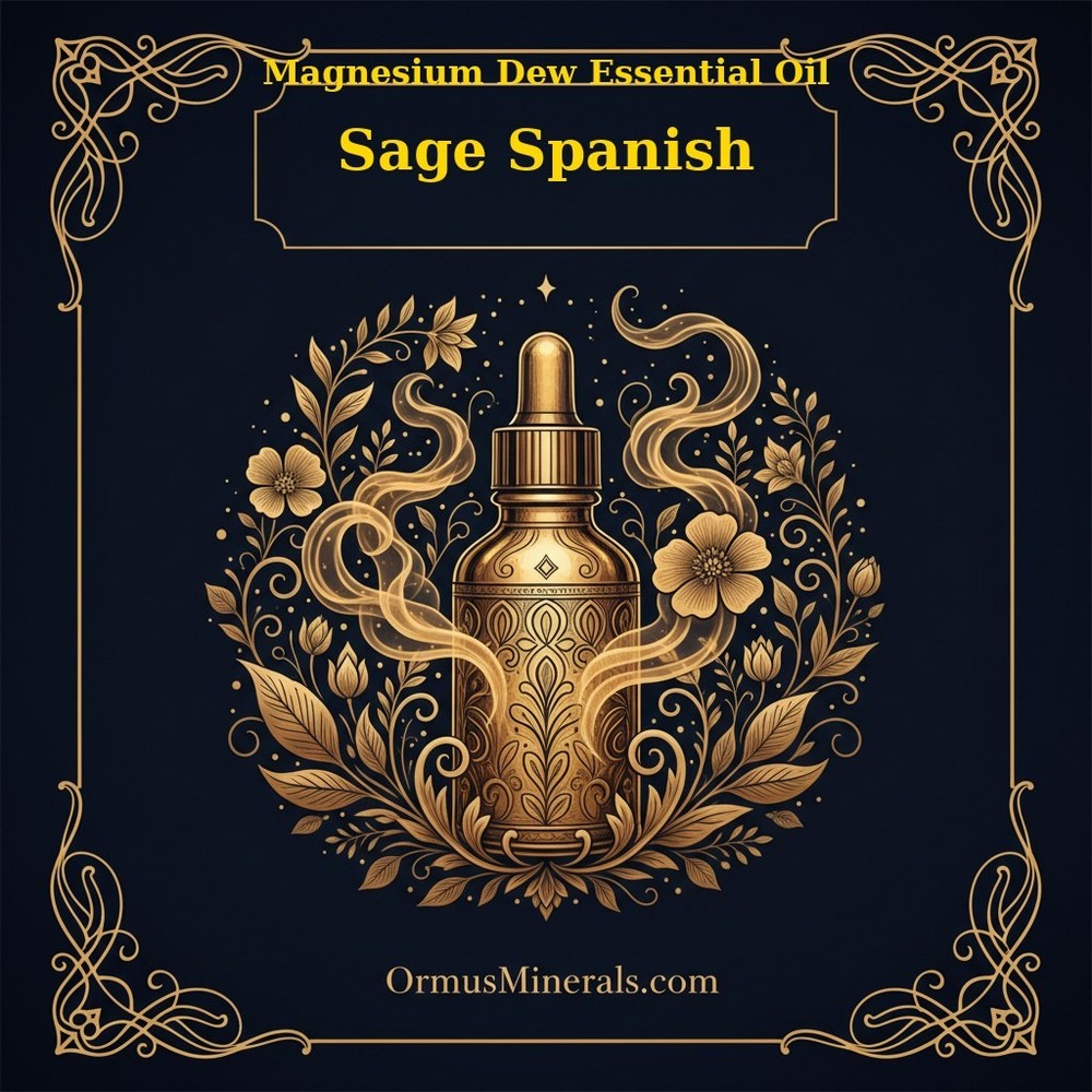 Ormus Magnesium Dew Essential Oil Sage Spanish 8oz
