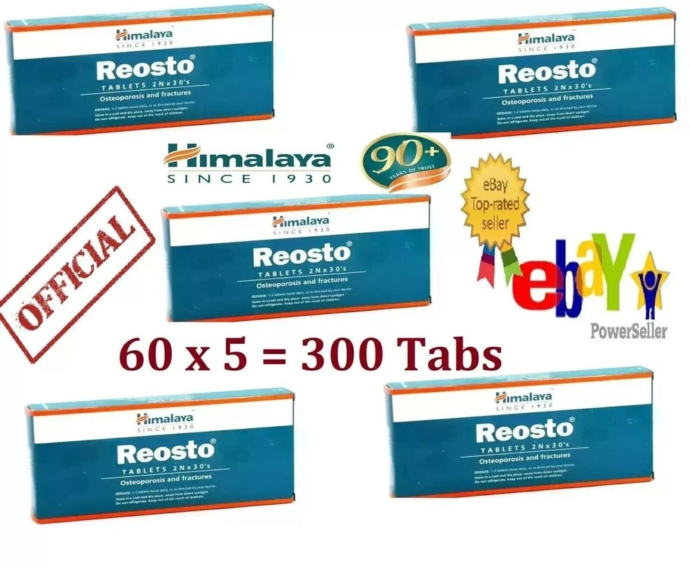 Himalaya Reosto 300 Tablets | Bone & Joint Wellness | Exp 12/2028 | Free Ship