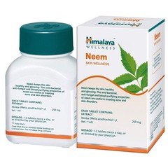 Himalay Pure Neemba Herbs Skin Wellness pills NEEM – 60 Count Each (Pack Of 4)