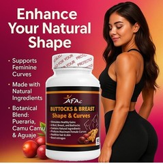 BIG BOOTY & FLAT TUMMY Pills, curves & shape Aguaje Black Maca ORGANIC VITAMINS