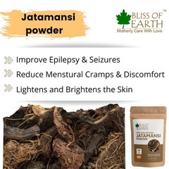 100% Pure & Natural Jatamansi Powder For Hair Growth & Eating, 100gm