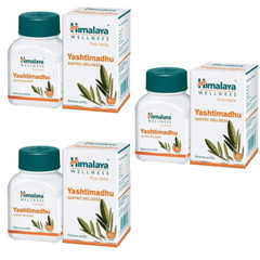 🌿 Himalaya Yashtimadhu – 60 Tablets Each | Pack of 3 | Expiry 03-2026 |