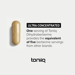 Toniiq Dihydroberberine Supplement – Ultra High Potency 60 Count (Pack of 1)