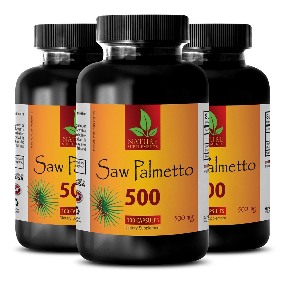 Prostate support formula – SAW PALMETTO 500 EXTRACT – saw palmetto complex -3B
