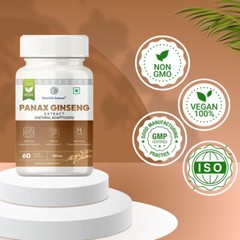 12 x 60 Korean Red Panax Ginseng Extract Root Ginsenosides 500mg Capsule