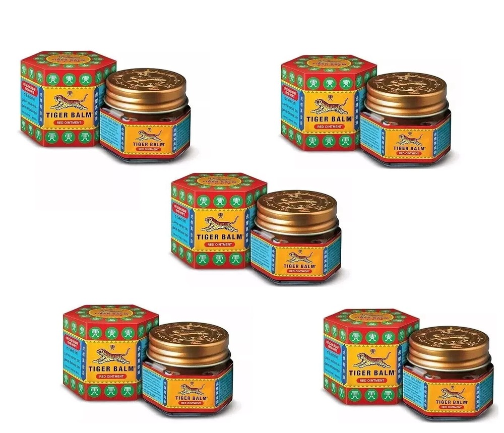 Tiger Balm Red 21ml x5 | Exp 09/2027 | Natural Pain Relief & Muscle Rub
