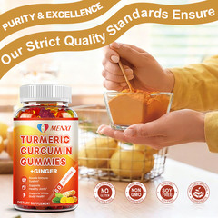 Turmeric Curcumin Black Pepper Gummies 60ct Joint Pain Inflammation Relief Gummy