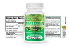 Capsulas de Nopal. Set de 2 frascos con 120 capsulas cada uno. Control de Azucar